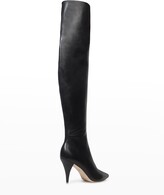 Thumbnail for your product : Black Suede Studio Adrienne Leather Over-The-Knee Boots