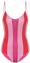 Thumbnail for your product : Oseree Exclusive to Mytheresa Lumiere striped swimsuit