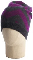 Thumbnail for your product : Wyatt charcoal and purple cashmere 'Chevron' beanie