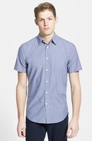Thumbnail for your product : Vince 'Shirtings' Short Sleeve Chambray Sport Shirt