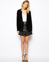 Thumbnail for your product : ASOS Blazer in Longline With Drape Front