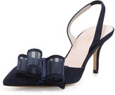 Thumbnail for your product : Kate Spade Jolena Suede Bow Slingback Pump