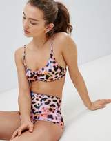 Thumbnail for your product : Pistol Panties Leopard Print High Waisted Bikini Set