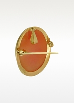 Thumbnail for your product : Del Gatto Crest Cornelian Cameo Pendant/Pin