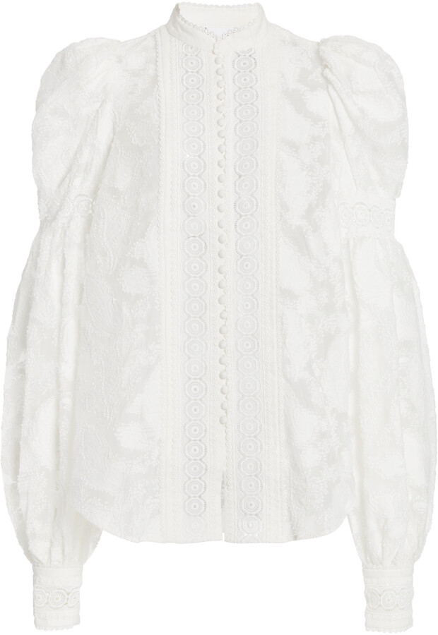 acler basque ruffle top