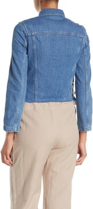 French Connection Lace-Up Side Denim Jacket