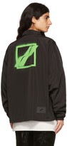 Thumbnail for your product : we11done Black Polyester Windbreaker Jacket