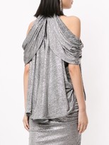 Thumbnail for your product : Maticevski Metallic Off-The-Shoulder Blouse