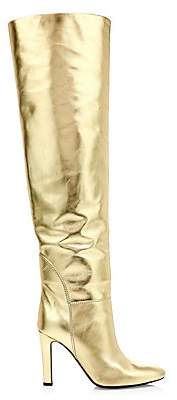 Giuseppe Zanotti Women's Hattie Metallic Leather Knee-High Boots