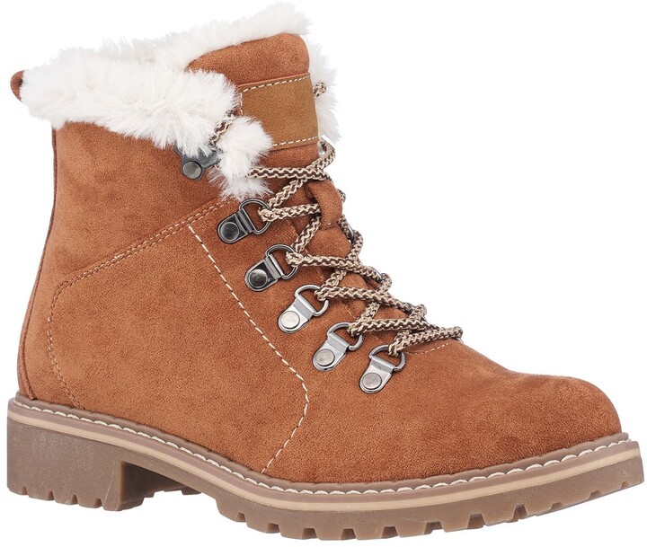 tan fur lined boots
