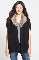 Thumbnail for your product : Nordstrom Faux Fur Trim Topper