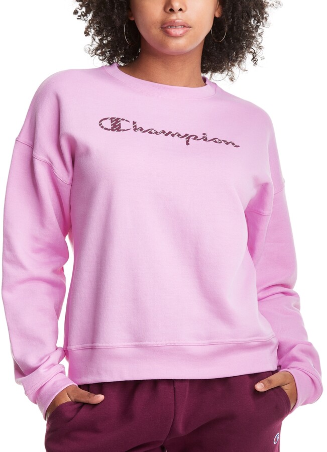 light purple champion sweatshirt
