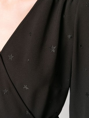 P.A.R.O.S.H. Embroidered Star Wrap Dress