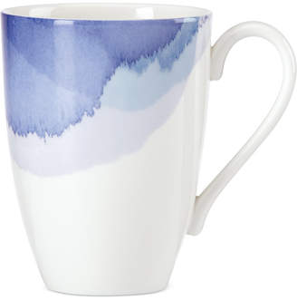 Lenox Indigo Watercolor Stripe Porcelain Mug, Created for Macy's