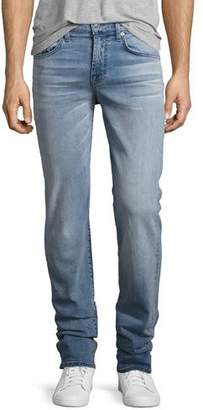 7 For All Mankind Luxe Performance: Slimmy Slim Jeans, Sundrenched (Light Blue)