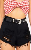 Thumbnail for your product : PrettyLittleThing Red Diamante Studded Belt