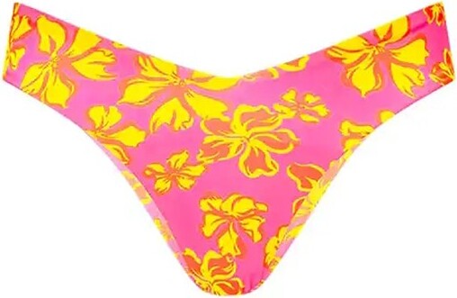 Women's Kulani Kinis V Cheeky Swim Bottoms Juniors Large Pitaya Maya