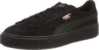puma black shoes platform