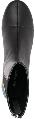 Raf Simons Contrast-Heel Ankle Boots