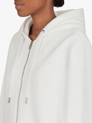 Dolce & Gabbana Logo-Embroidered Zip-Front Hoodie
