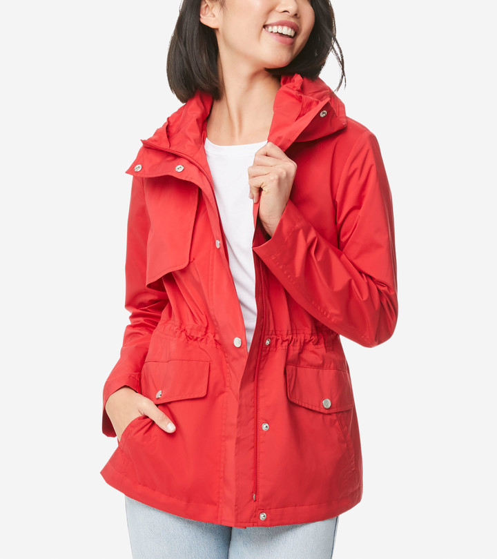 Cole Haan Short Packable Rain Jacket ShopStyle