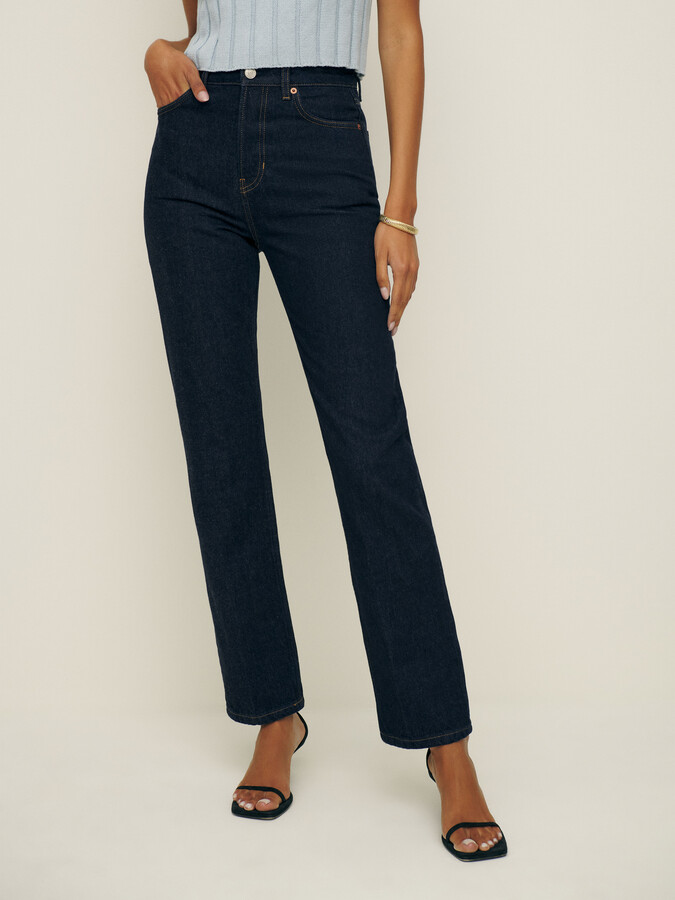 Reformation Cynthia High Rise Straight Jeans