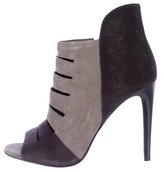Thumbnail for your product : Rebecca Minkoff Suede Peep-Toe Ankle Boots