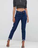 Thumbnail for your product : boohoo Turn Up Hem Mom Jeans