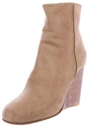 Maison Margiela Suede Wedge Ankle Boots