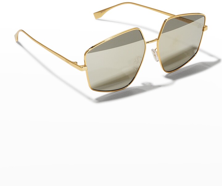 Fendi Gold Women's Sunglasses | Shop the world's largest 