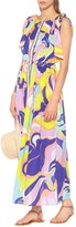 Thumbnail for your product : Emilio Pucci Beach Printed cotton maxi dress