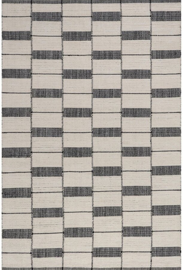 RUGS USA Harvey Wool Cotton Ivory 8 ft. x 10 ft. Indoor/Outdoor Patio Area Rug