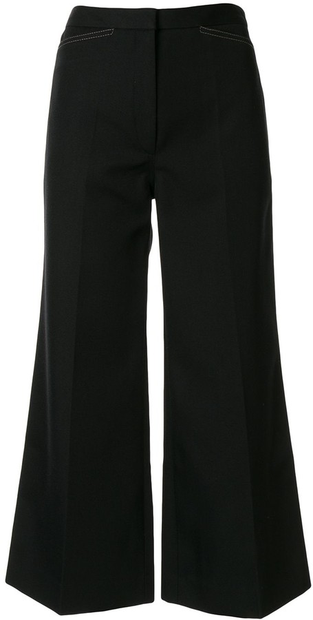 flared tailored trousers
