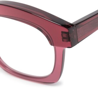 Kuboraum Oversize-Frame Clear-Lens Glasses