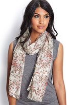 Thumbnail for your product : Forever 21 Subtle Floral Woven Scarf