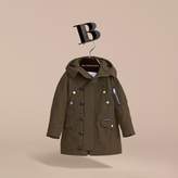 Thumbnail for your product : Burberry Leather Trim Hooded Utility Jacket