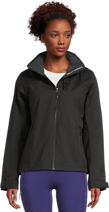 Helly Hansen Crew Hooded Midlayer Jacket 2.0 Women's Clothing Black : LG Polyester
