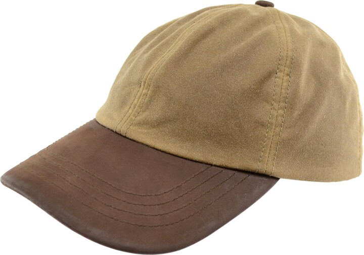SNUGRUGS Mens/Gents Wax Waterproof Baseball Cap/Hat with Leather Peak
