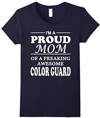 Men's Proud Mom Of Color Guard T-Shirt Gift Mother's Day Large
