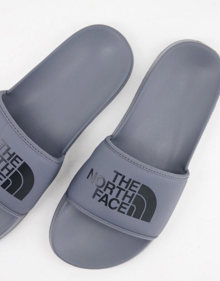 north face sliders grey