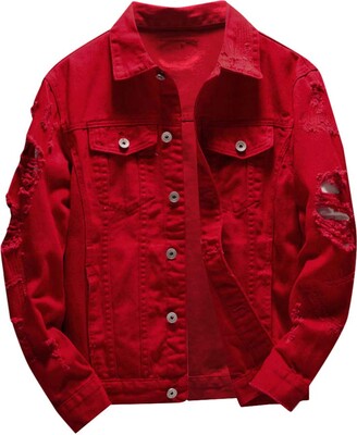 Red Jean Jackets | ShopStyle UK