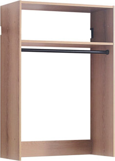 Ebern Designs Devi Wall Mounted Wood Closet System