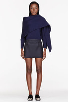 Thumbnail for your product : J.W.Anderson Navy Asymmetrical Layered sweater