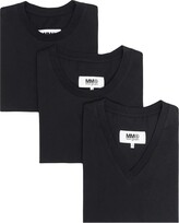 Thumbnail for your product : MM6 MAISON MARGIELA Three-Pack Straight Hem T-Shirt