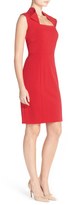 Thumbnail for your product : Andrew Marc Collared Stretch Sheath Dress