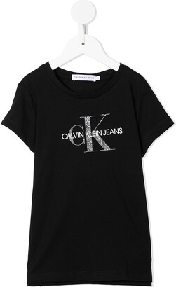 Calvin Klein Kids logo-print cotton T-shirt