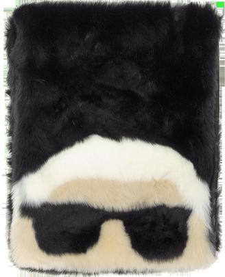 Karl Lagerfeld Paris K/Ikonik Faux Fur Long Scarf