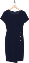 Thumbnail for your product : Tahari Side Button Shift Dress