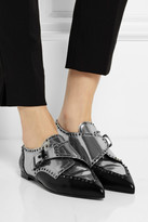 Thumbnail for your product : Sergio Rossi Monk-strap mirrored-leather brogues