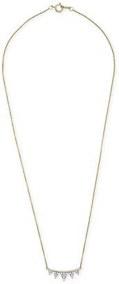 Wrapped Diamond Triangle 18" Pendant Necklace (1/4 ct. t.w.) in 14k Gold, Created for Macy's